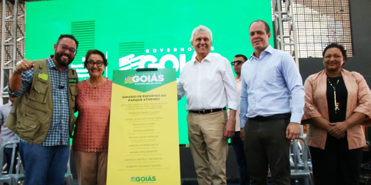 Governo de Goiás inaugura reforma do Ginásio de Esportes do Parque Atheneu, em Goiânia
