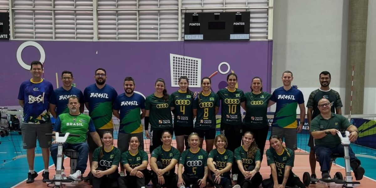 Atletas goianos participam de treinamentos da Seleção Brasileira de Vôlei Sentado em São Paulo