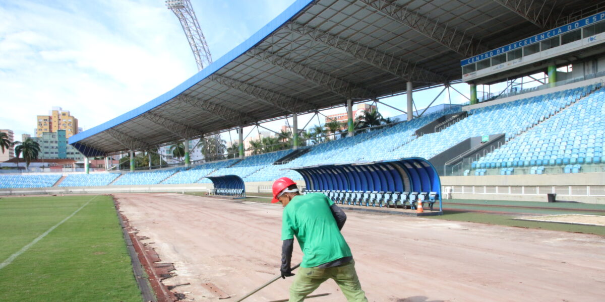 Governo de Goiás inicia reforma da pista de atletismo do Estádio Olímpico Pedro Ludovico