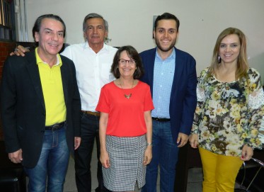 Presidente e diretores da FAPEG recebem a visita do presidente do Conjuve Goiás, Neto Laranjeiras.