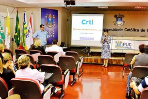 Palestra sobre o CRTI na PUC Goiás.