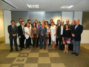 Presidentes das Fundações de Amparo à Pesquisa (FAPs) reunidos na sede da Capes, em Brasília.
