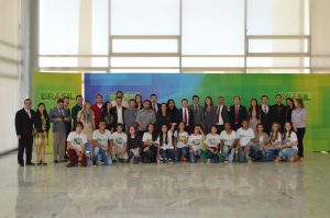 Equipe do IF Goiano em Brasília, durante a oficialização no novo Campus Trindade. 