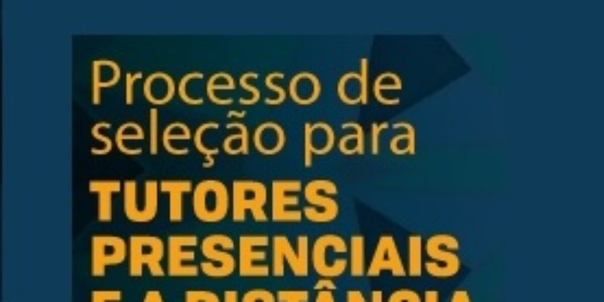 UEG publica edital de seleção para tutores presenciais e a distância