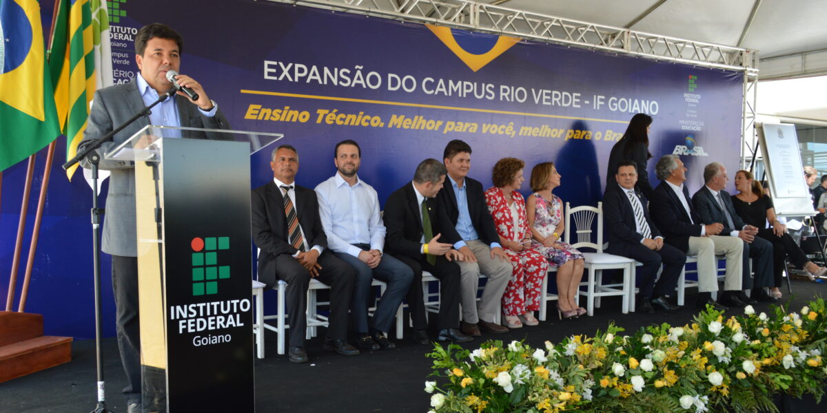 Ministro da Educação inaugura obras no IF Goiano de Rio Verde