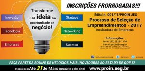 UEG prorroga inscrições ao Proin