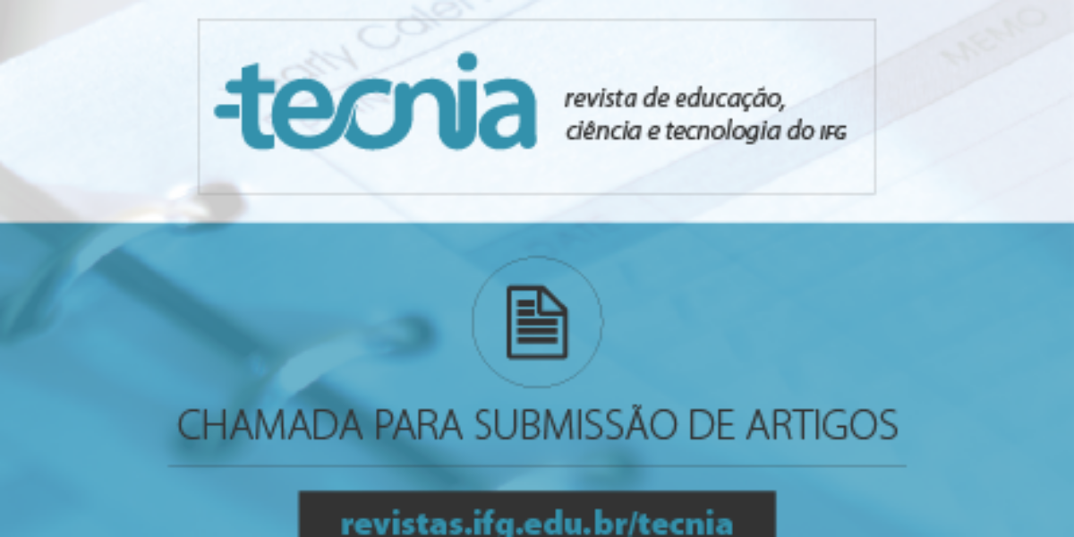 Revista Tecnia abre chamada para submissão de artigos