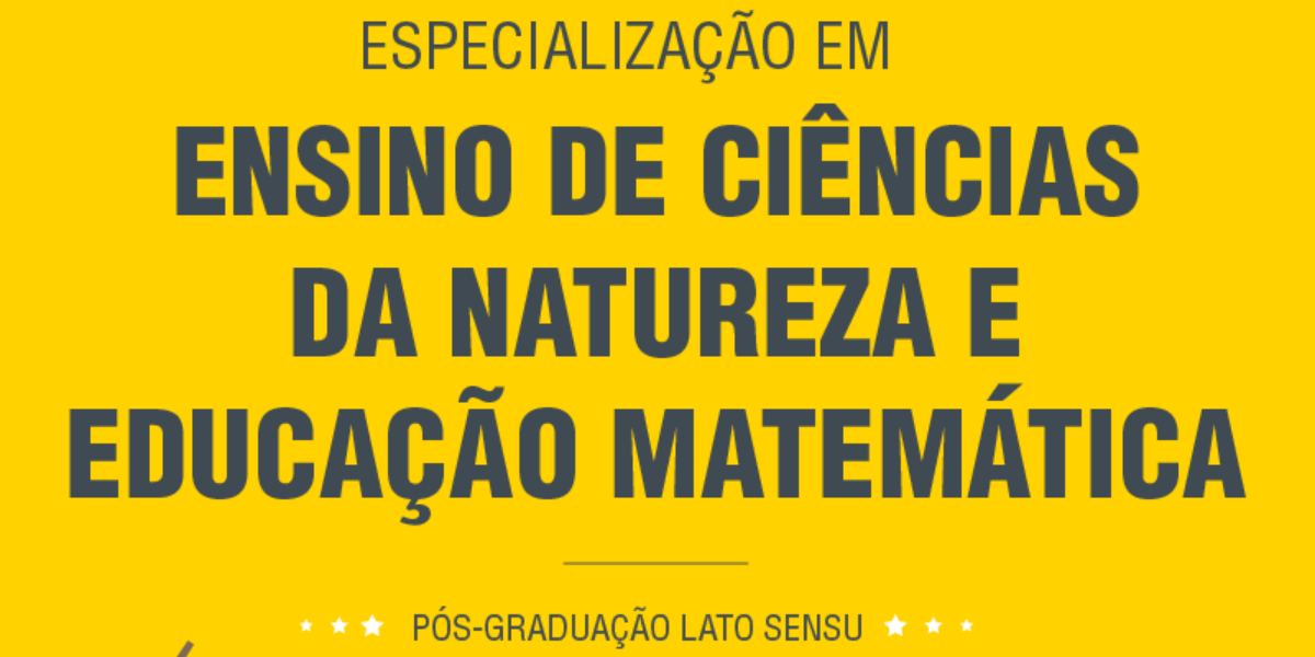 Abertas inscrições para pós-graduação em Ciências e Matemática do IF Goiano Ceres