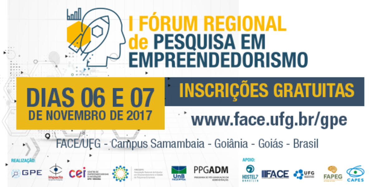 UFG realiza Fórum Regional de Pesquisa em Empreendedorismo