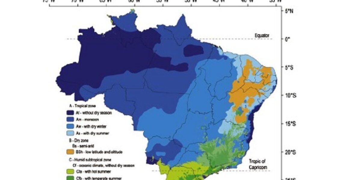 Artigo Zoneamento climático do Brasil supera as 1000 citações acadêmicas