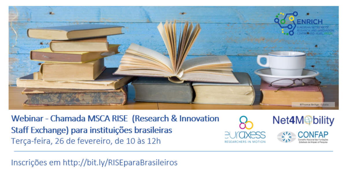 Confap, Enrich Brazil e Euraxess Brazil realizam webinar sobre a Chamada MSCA Rise