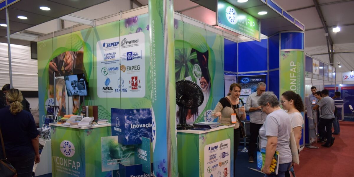 Fapeg está presente no estande do Confap na SBPC 2019