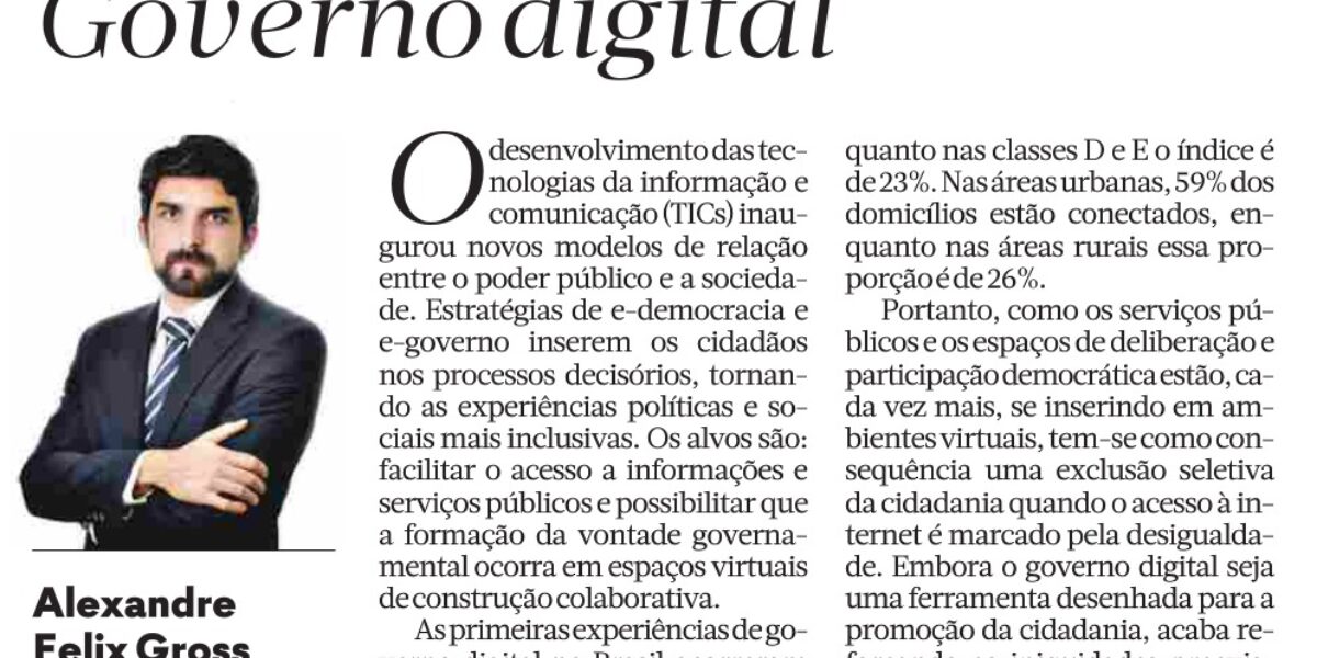 Artigo de Opinião: Governo Digital