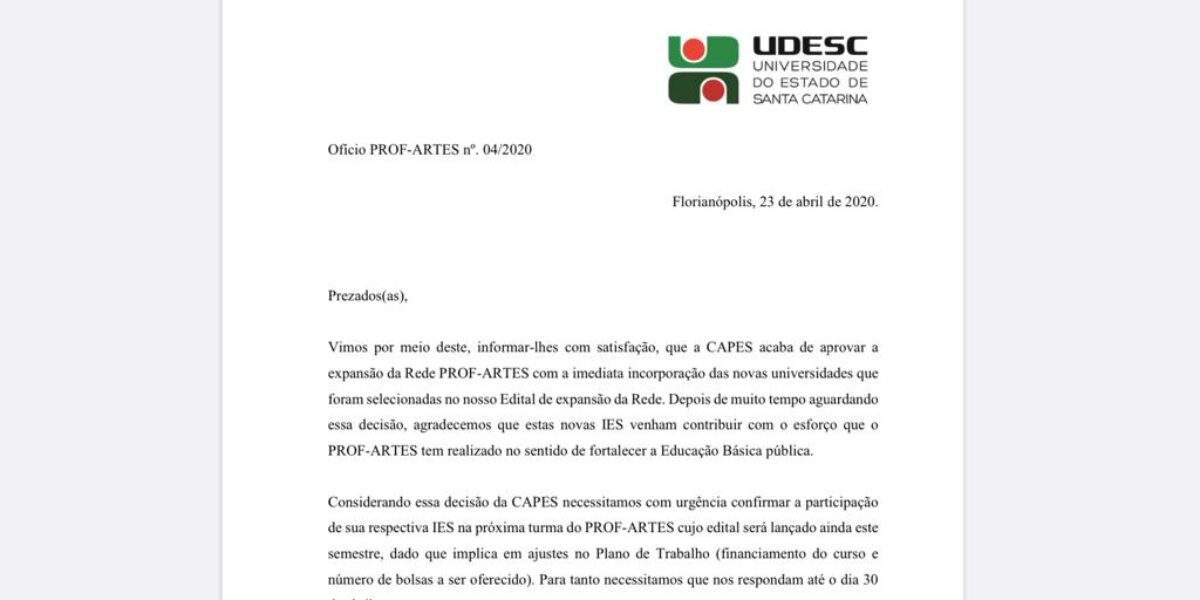 IFG passa a integrar a Rede Prof-Artes e ofertará mestrado profissional