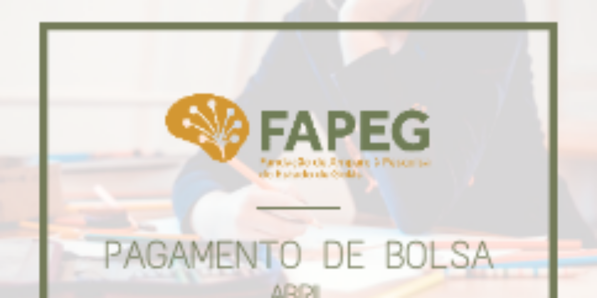 Comunicado – Pagamento Bolsas Abril 2020