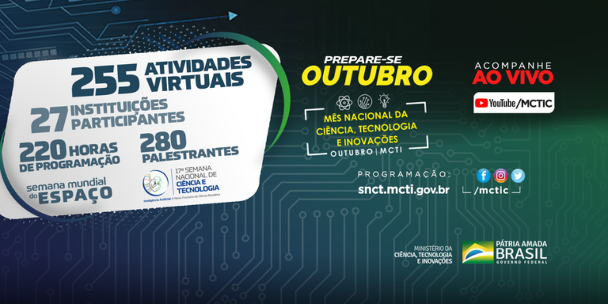 MCTI comemora o Mês Nacional da Ciência, Tecnologia e Inovações com muitas atividades