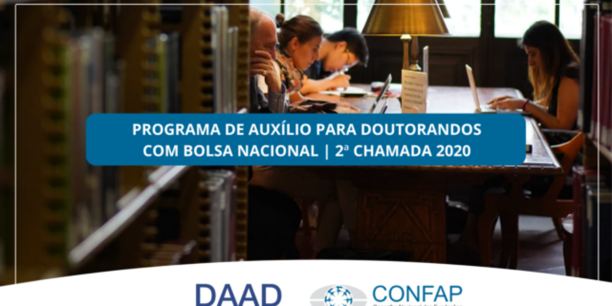 DAAD lança 2ª chamada de 2020 do programa de auxílio para doutorandos brasileiros com bolsa nacional