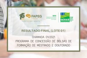 Resultado final chamada 01/2021 primeiro lote