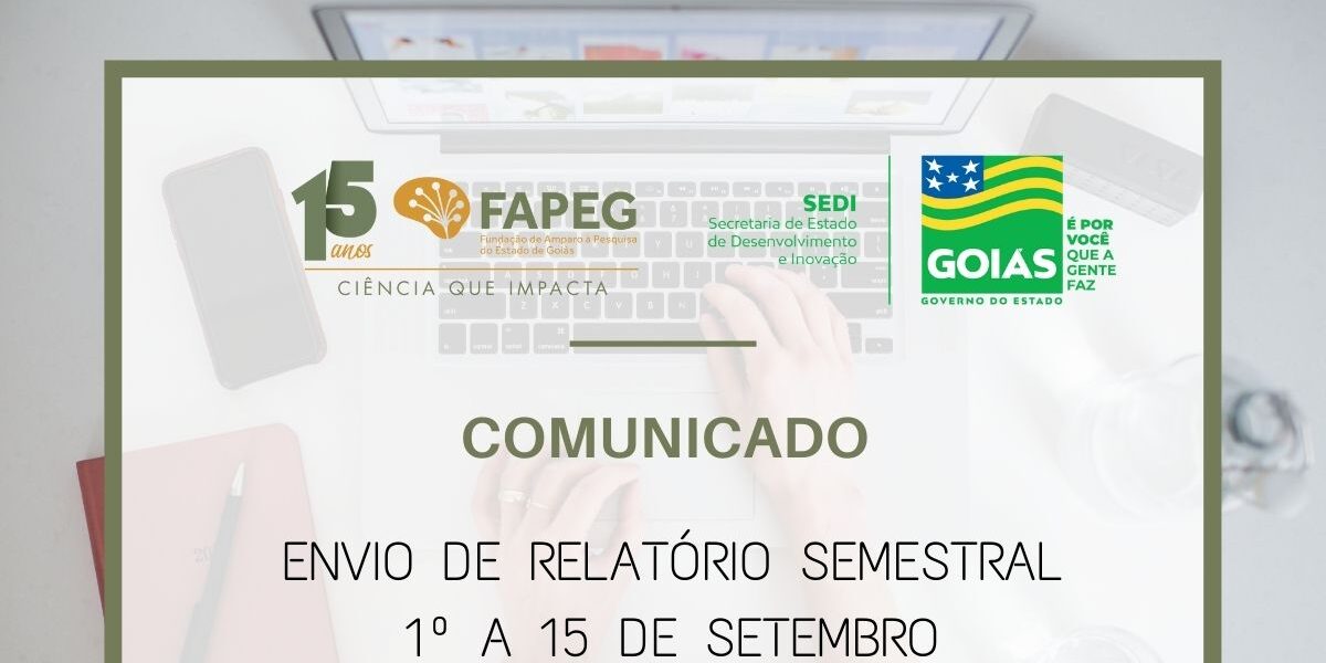 Relatórios semestrais devem ser enviados de forma on-line até o dia 15 de setembro