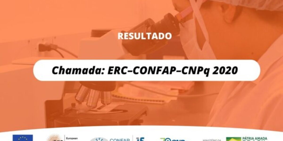 Disponível resultado da Chamada ERC-CONFAP-CNPq 2020