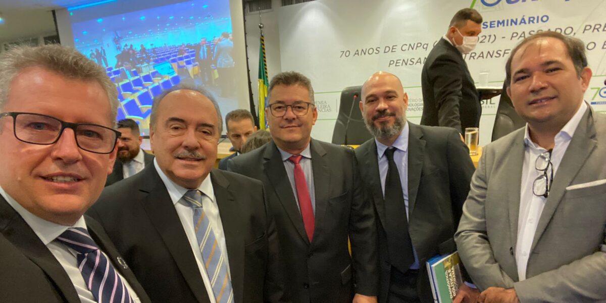 Presidente e o diretor Científico da Fapeg prestigiam evento de 70 anos do CNPq