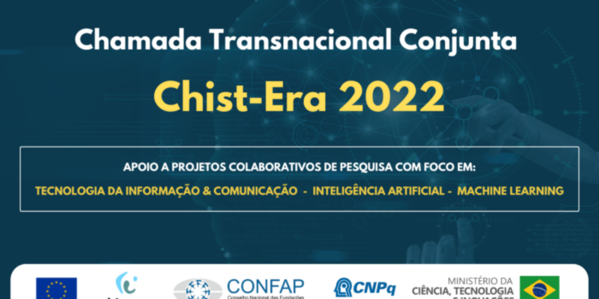 Fapeg participa da chamada Chist-Era 2022 de apoio a projetos de pesquisa com foco em TI & Comunicação, Inteligência Artificial e Machine Learning