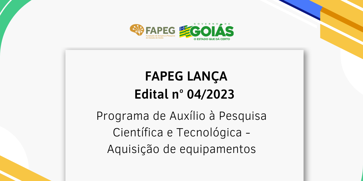 Governo de Goiás investe R$ 8 milhões para apoiar projetos de pesquisa em CT&I através da aquisição de equipamentos de pequeno e médio portes