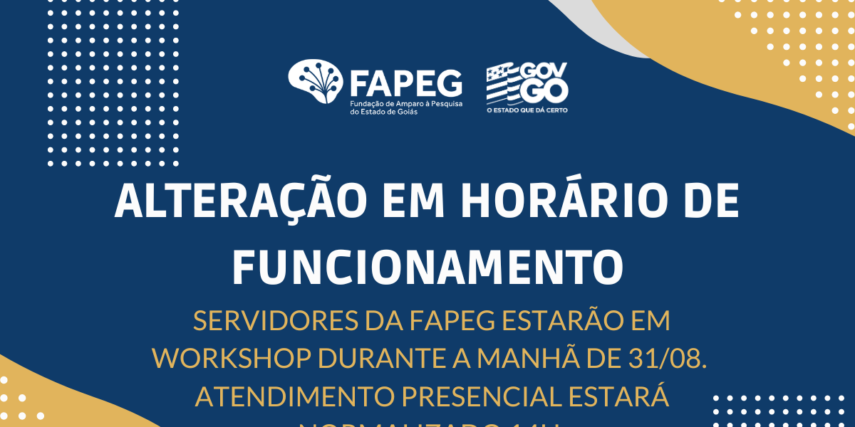 Alteração em horário de funcionamento