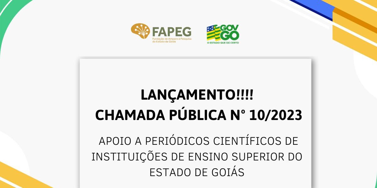 Fapeg lança chamada para apoio financeiro a periódicos científicos