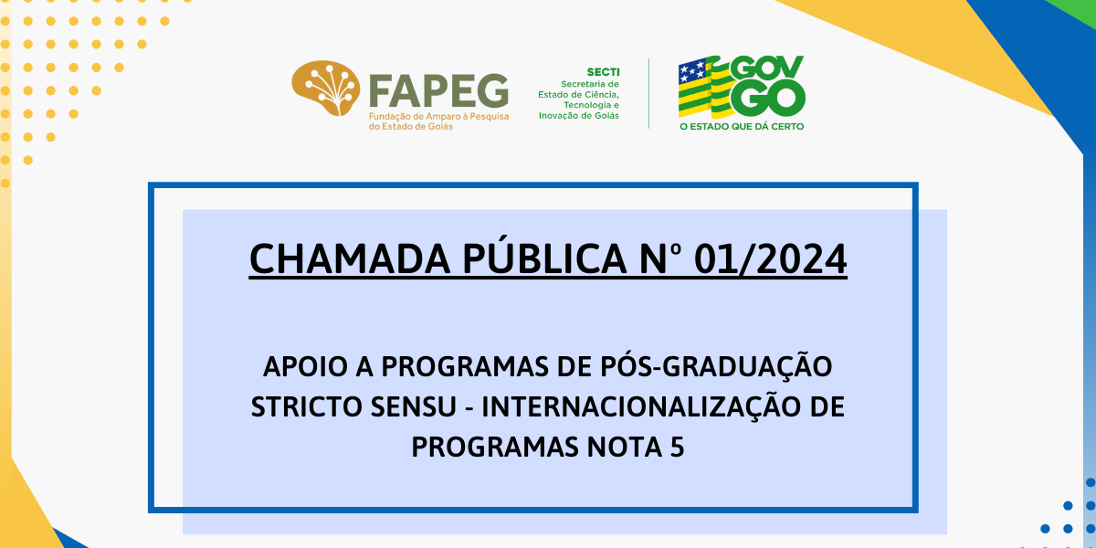 Publicado resultado final da Chamada nº01/2024