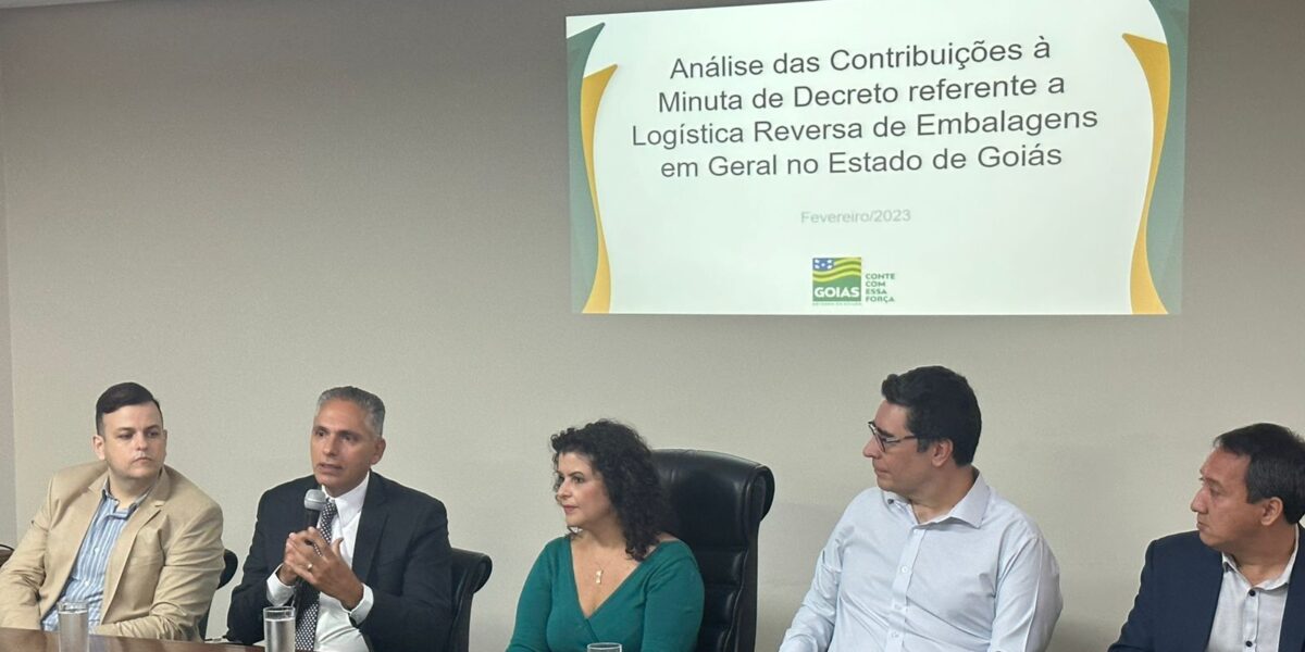 Resultados de consulta pública sobre o sistema de logística reversa são apresentados pelo Governo de Goiás