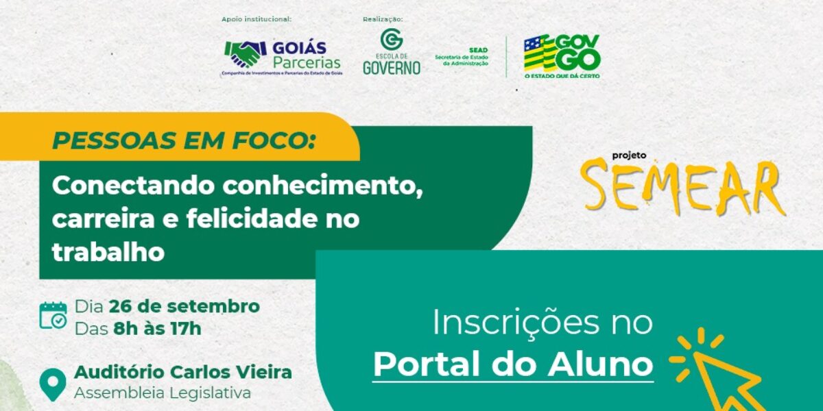 Seminário sobre carreira e felicidade no ambiente de trabalho tem apoio da Goiás Parcerias