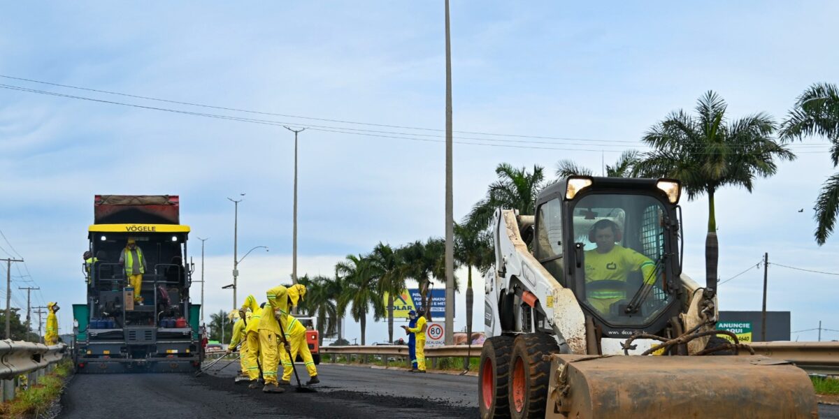 Restauração da GO-060: Goinfra alcança trecho entre Castelo Branco e aterro sanitário, no sentido Trindade