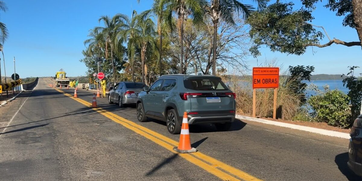 Recuperação da Ponte Quinca Mariano altera tráfego na divisa entre Goiás e Minas Gerais