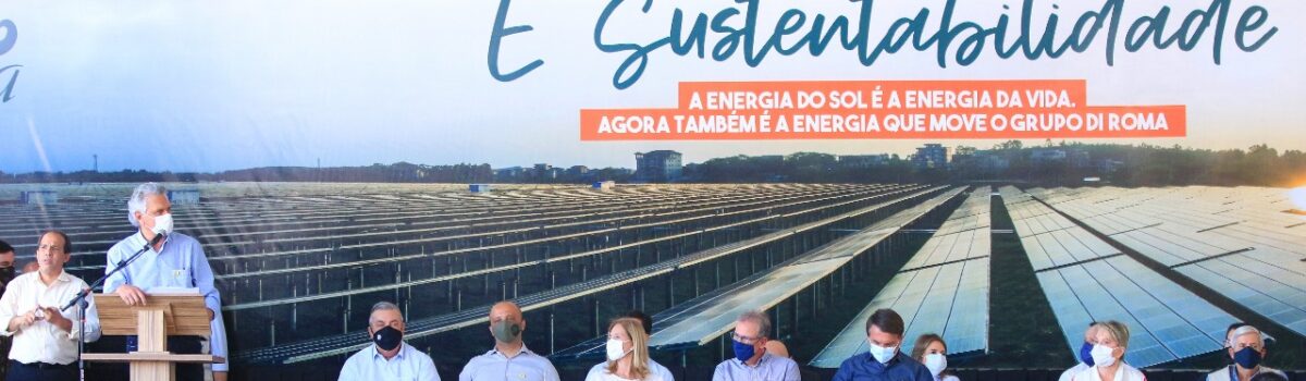 Inauguração de usina fotovoltaica reúne Caiado e Bolsonaro em Caldas Novas