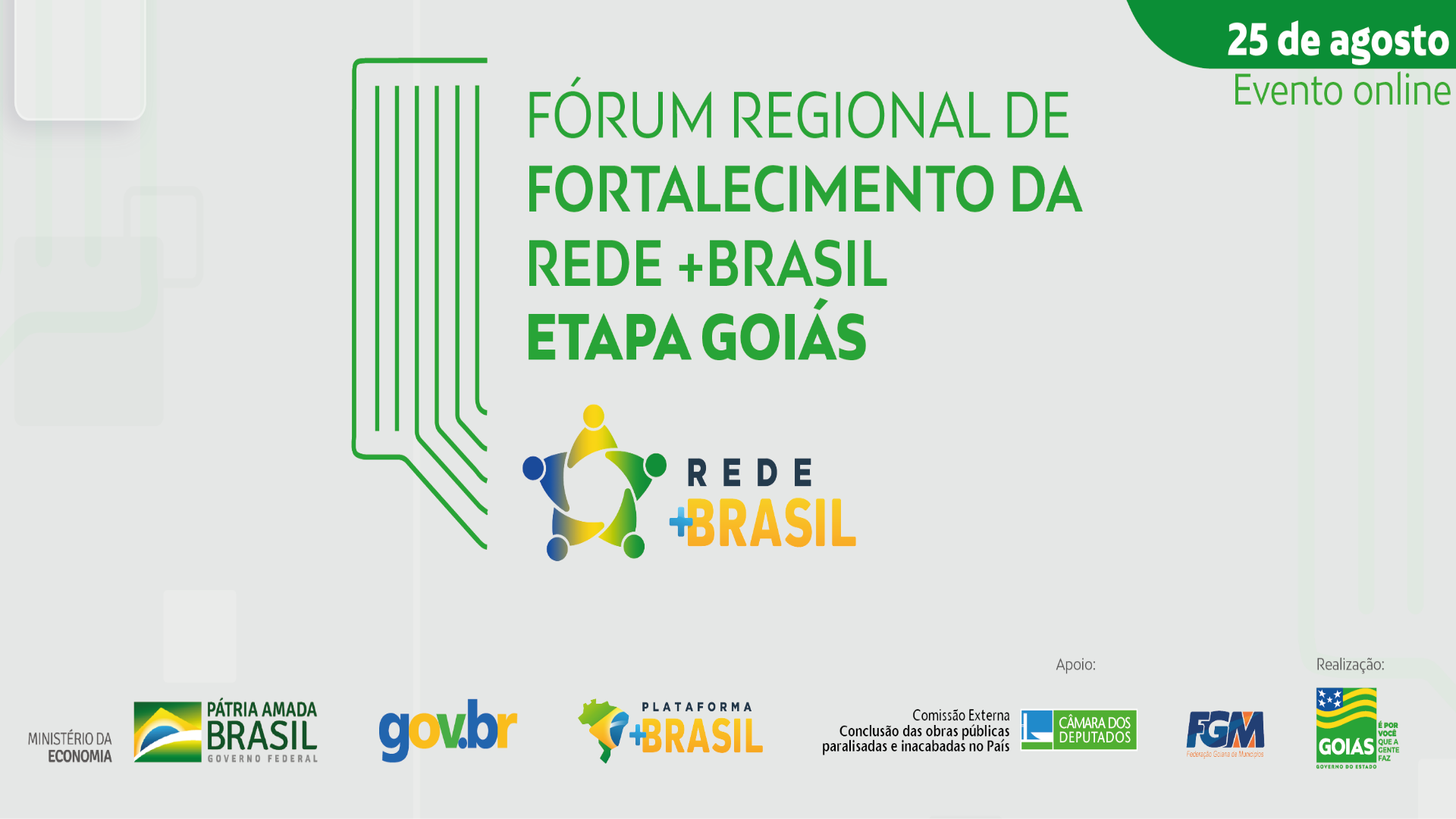 Fórum Regional de Fortalecimento da Rede +Brasil – Etapa Goiás