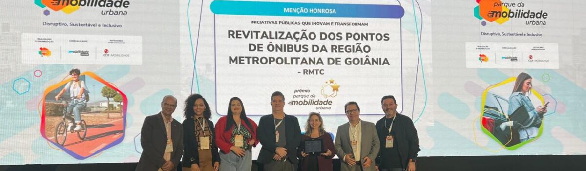 Governo de Goiás recebe Menção Honrosa por revitalização dos pontos de ônibus do transporte coletivo