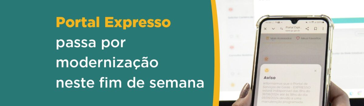 Portal Expresso passa por modernização no próximo sábado e domingo