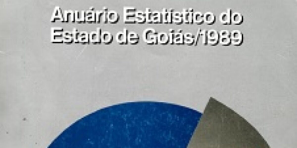 Anuário Estatístico do Estado de Goiás – 1989