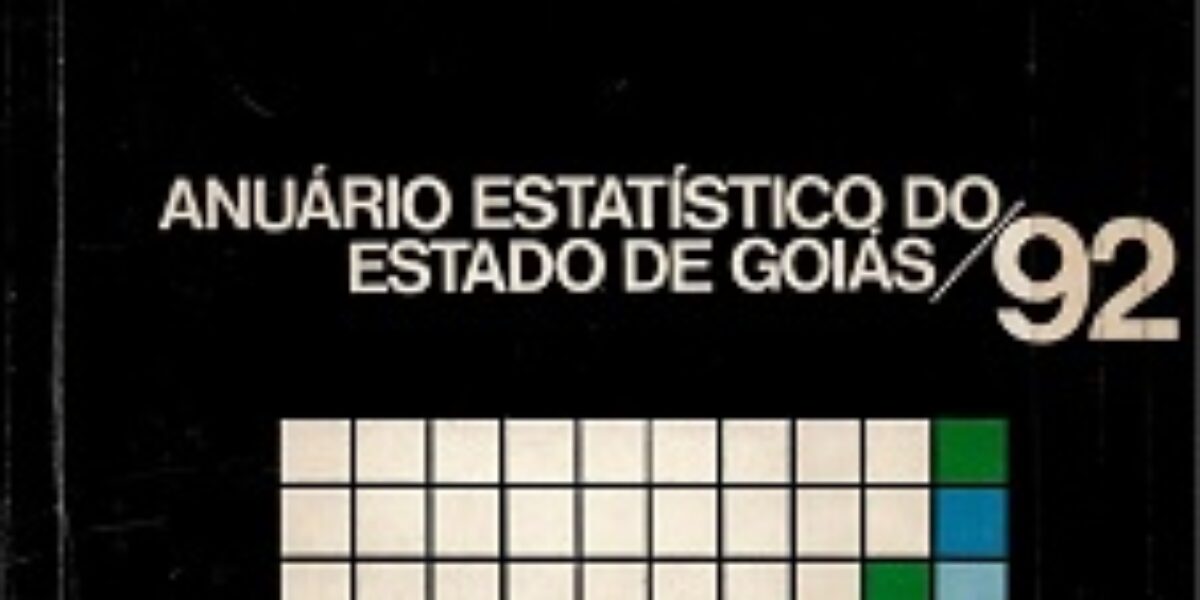 Anuário Estatístico do Estado de Goiás – 1992