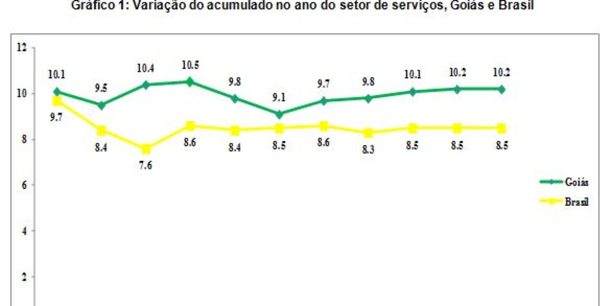 Em novembro, o setor de serviços goiano cresceu 10,3%