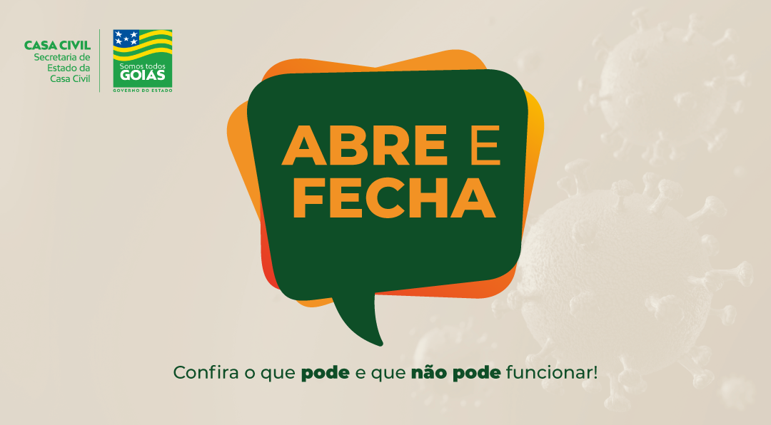 Governo de Goiás reforça o que abre e fecha durante a quarentena