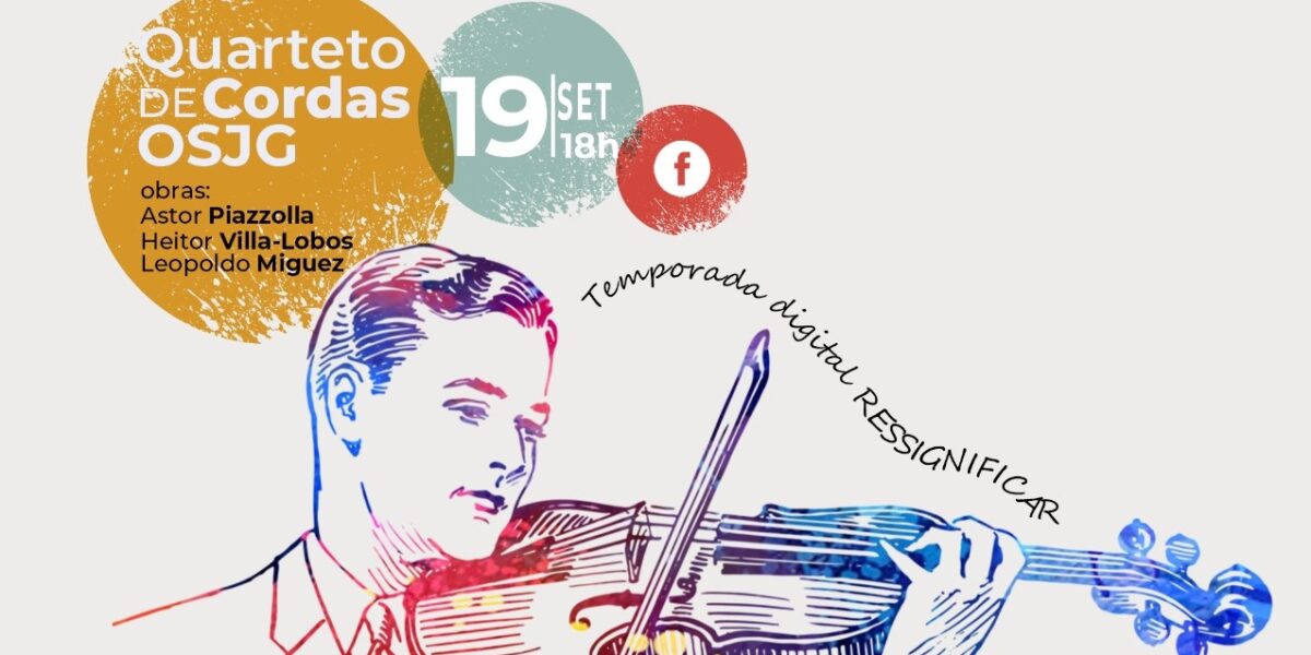 Quarteto de cordas da Orquestra Sinfônica Jovem de Goiás apresenta obras de compositores latino americanos