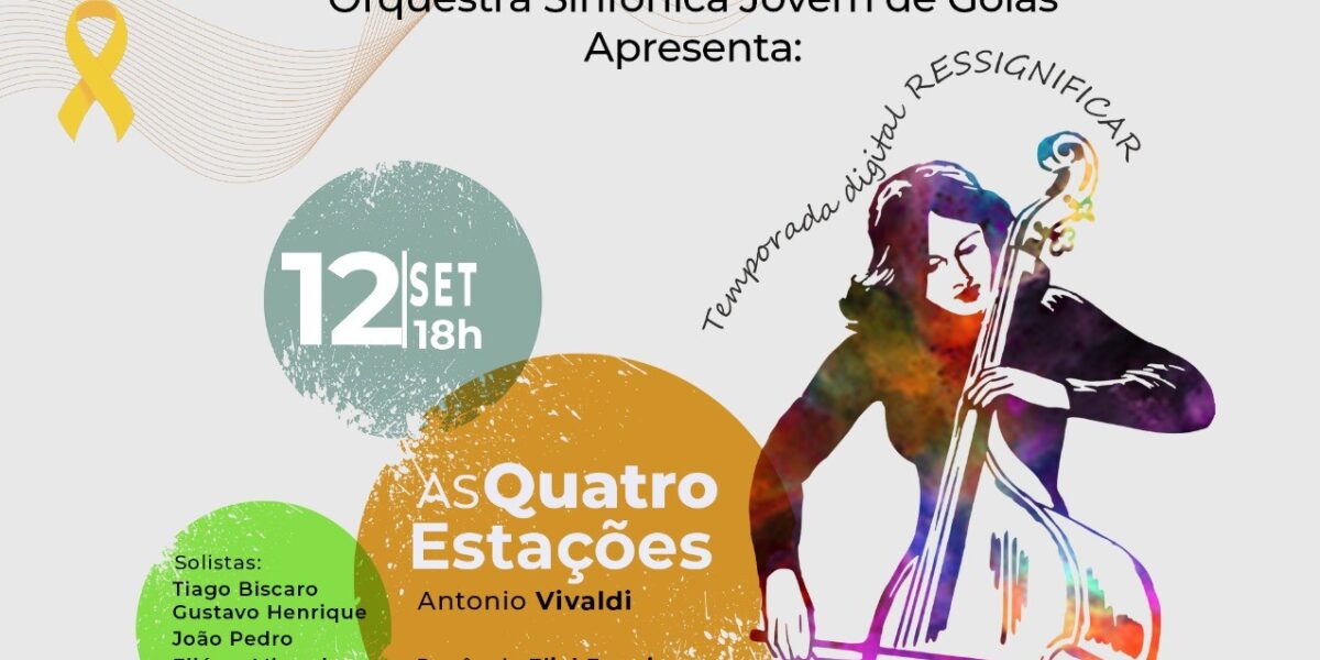 Solistas da Orquestra Sinfônica Jovem de Goiás apresentam As Quatro Estações