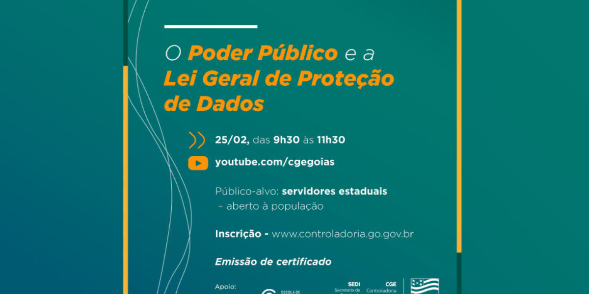 Governo de Goiás discute em evento a proteção de dados pessoais pelo setor público