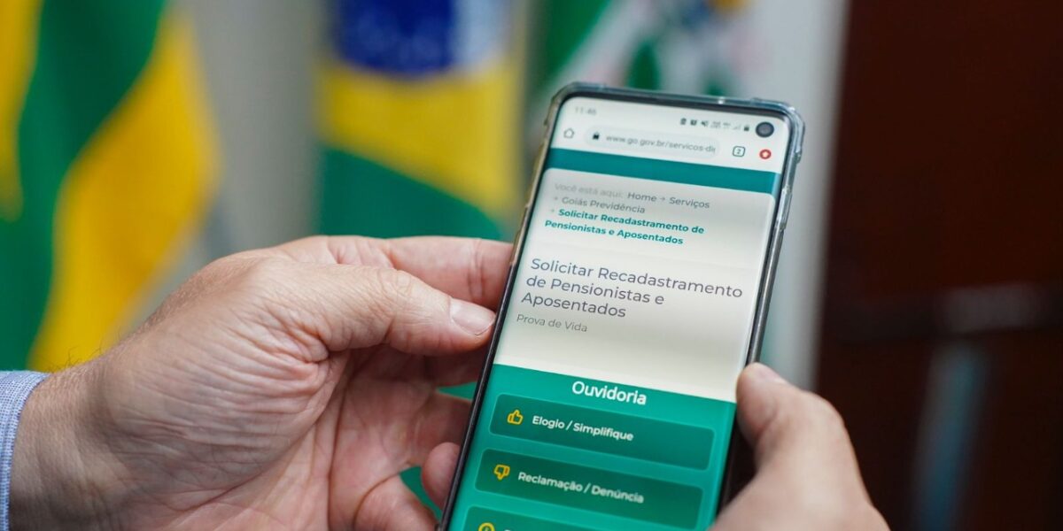 Governo de Goiás lança serviço para recadastramento digital da prova de vida