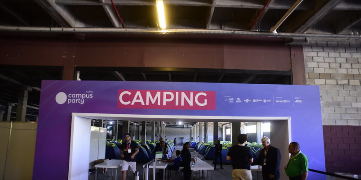 Campus Party Goiás terá área de camping com 1.500 barracas, no Passeio das Águas Shopping