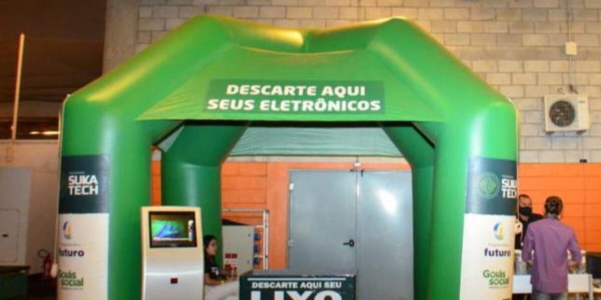 Programa Sukatech recebe resíduos eletrônicos, durante a Campus Party Goiás 