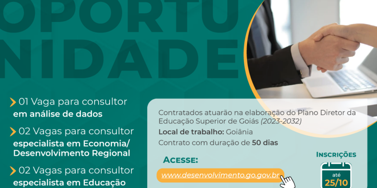 Governo de Goiás e Unesco contratam consultores para o Plano Diretor da Educação Superior
