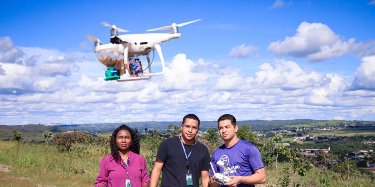 Escola do Futuro de Goiás cria drone para auxiliar no reflorestamento do Cerrado